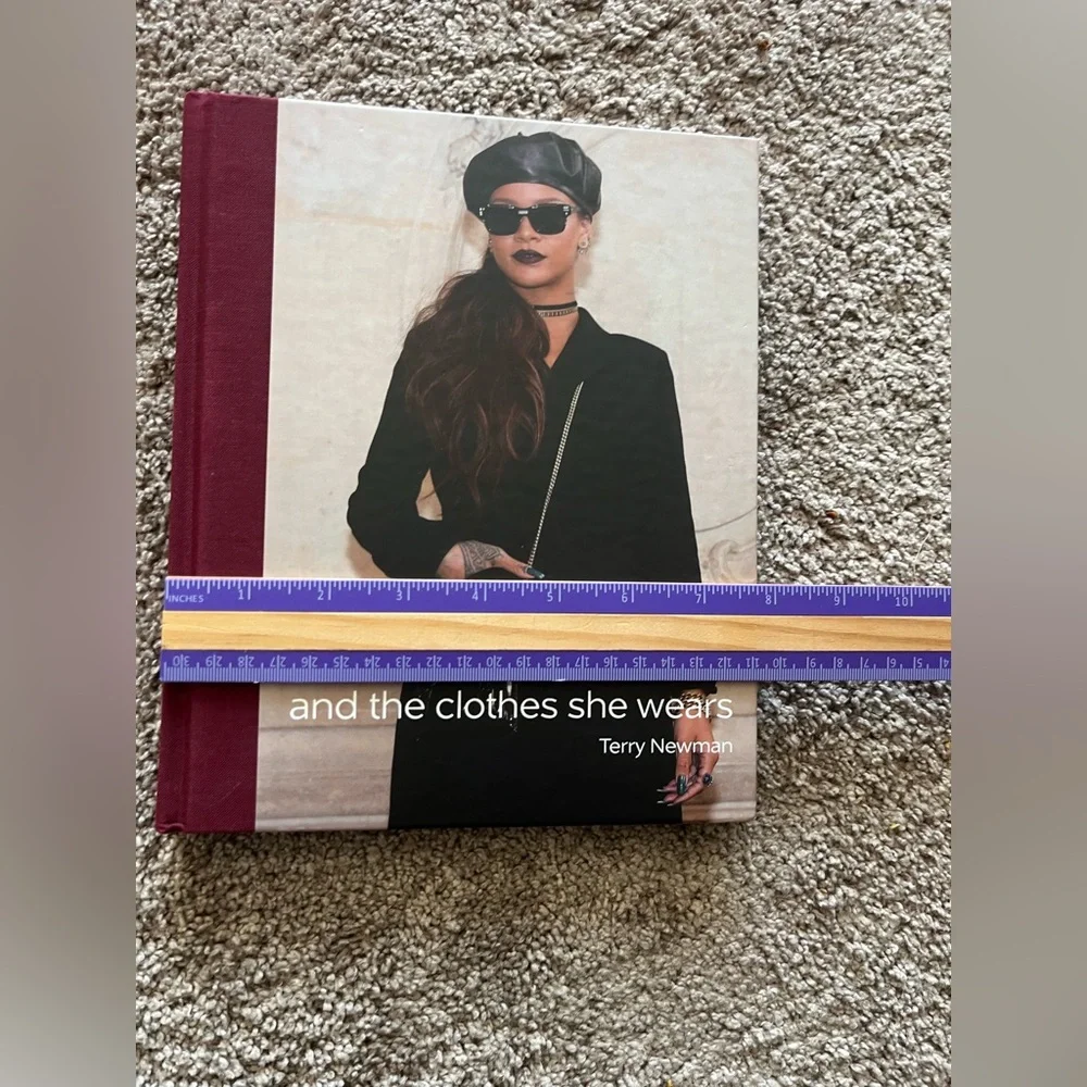 NWOT Rihanna Burgundy and Black hard back fashion book - Picture 6 of 8